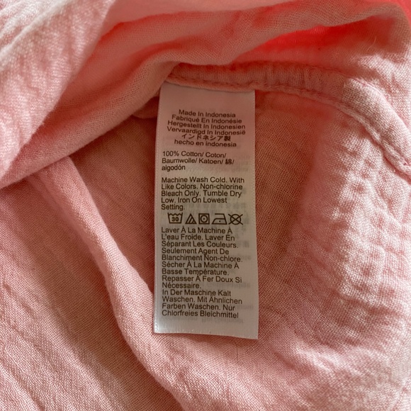 J Crew Rose Pink Long Sleeve Button Up Top Size Small - Picture 9 of 11